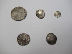 5x assorted "silver" coins