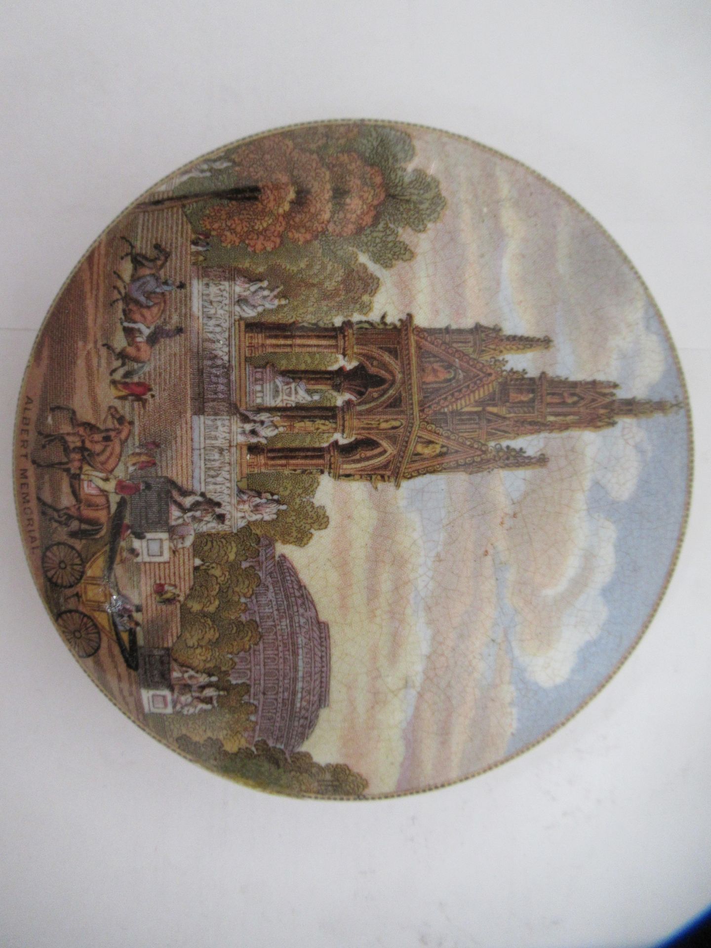 6x Prattware ceramic lids including 'The Residence of Anne Hathaway', 'Strasburg', 'Albert Memorial' - Image 24 of 36