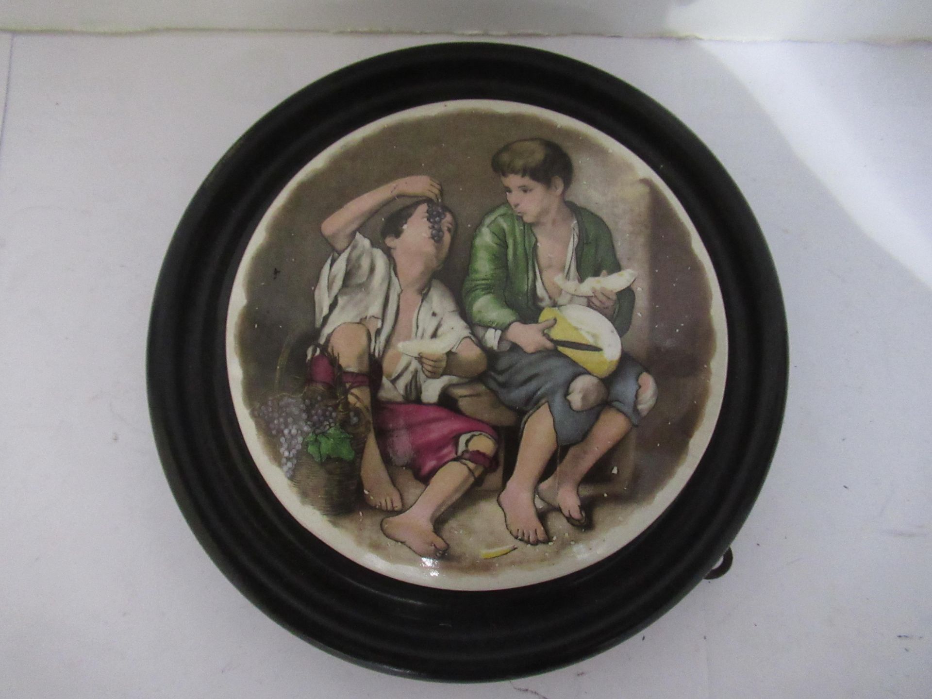 6x Prattware ceramic lids in wooden mounts including 'Pegwell Bay', 'Rifle Contest Wimbledon 1868', - Image 10 of 16