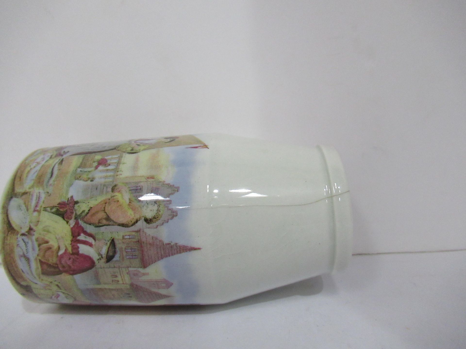 6x Prattware painted jars including one depicting Venice - Image 27 of 42