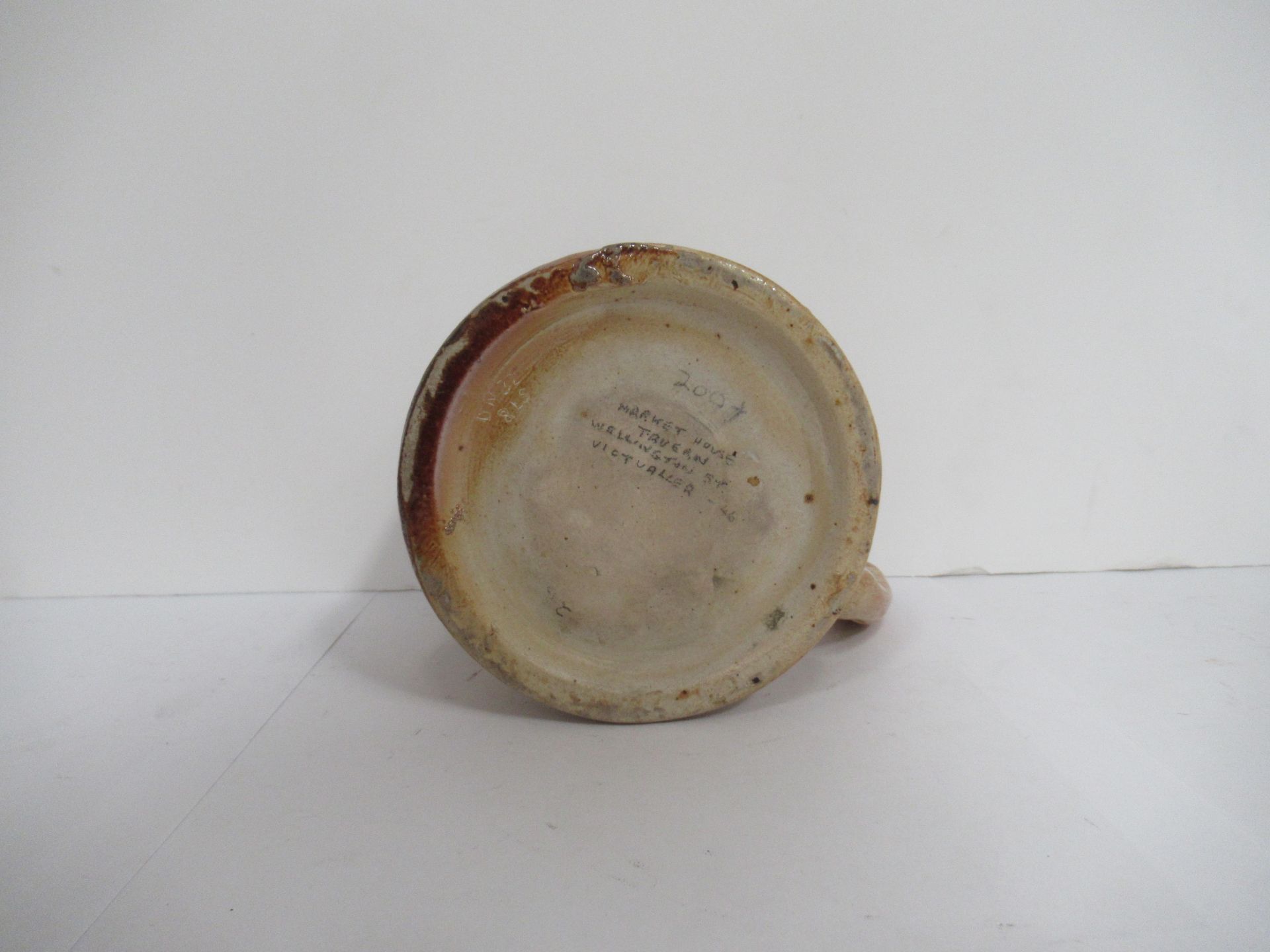 H.Green Humber Bank, Hull stone drinking vessel with greyhound handle - Image 6 of 7
