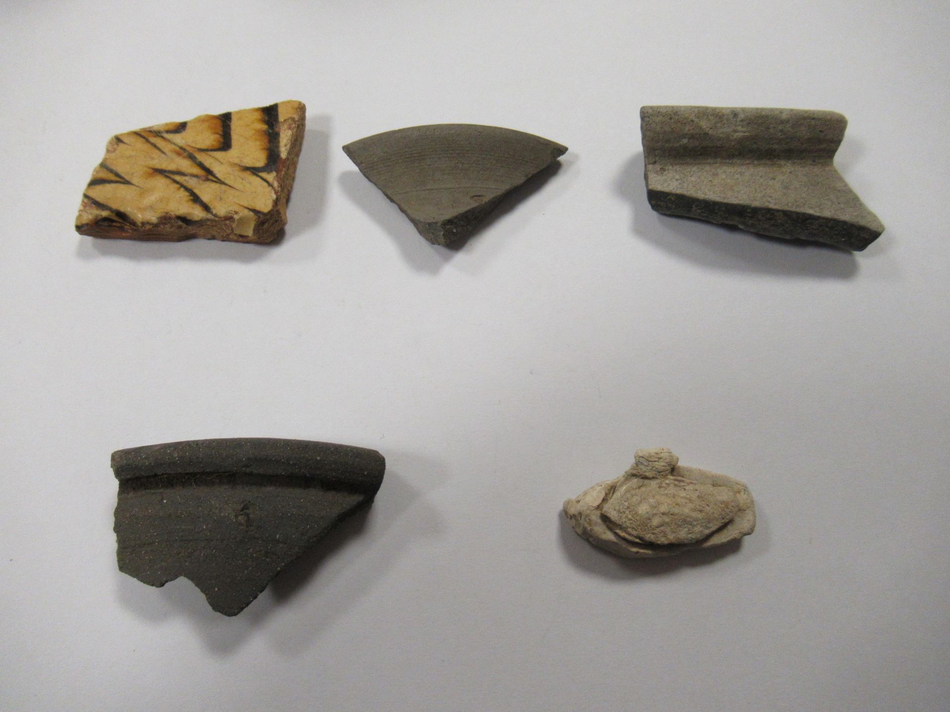 Various stoneware discoveries including Roman greyware