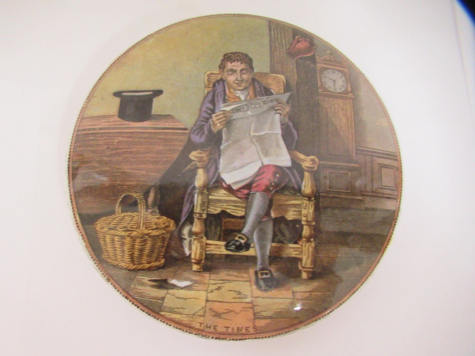 6x Prattware ceramic lids including 'Royal Harbour Ramsgate', 'Uncle Toby', and 'The Times' - Image 12 of 28