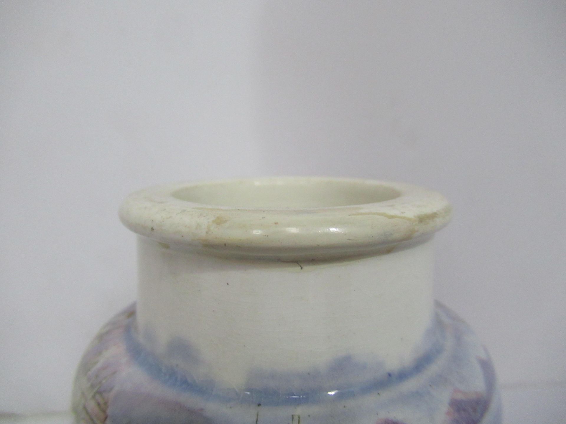 6x Prattware painted jars including one depicting Venice - Image 7 of 42