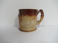 H.Green Humber Bank, Hull stone drinking vessel with greyhound handle