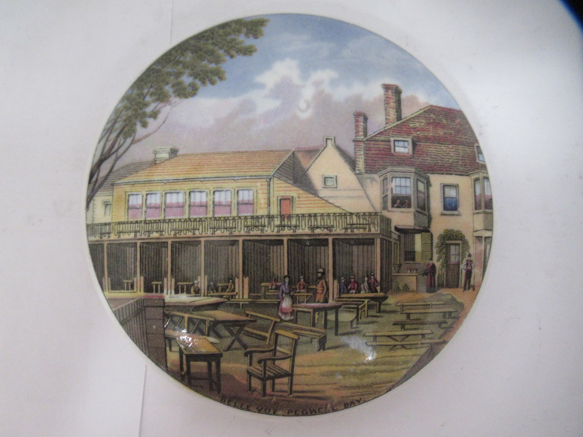 6x Prattware ceramic lids including 'The Sports Man', 'Belle Vue Pegwell Bay', 'Lend a Bite', and 'C - Image 16 of 23