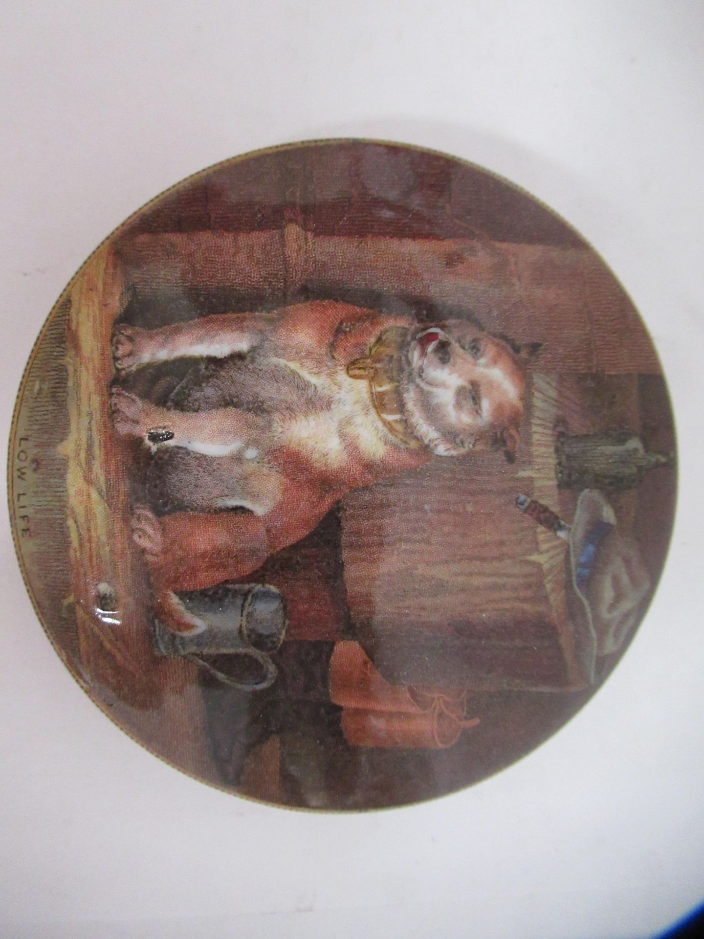6x Prattware ceramic lids including 'Pegwell Bay', 'Low Life', 'Paris Exhibition 1878', 'Holborn Via - Bild 13 aus 23