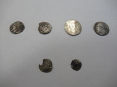 6x various "silver" coins to include Richard I, Philip and Mary 1554-1558, Roman 66-79AD etc