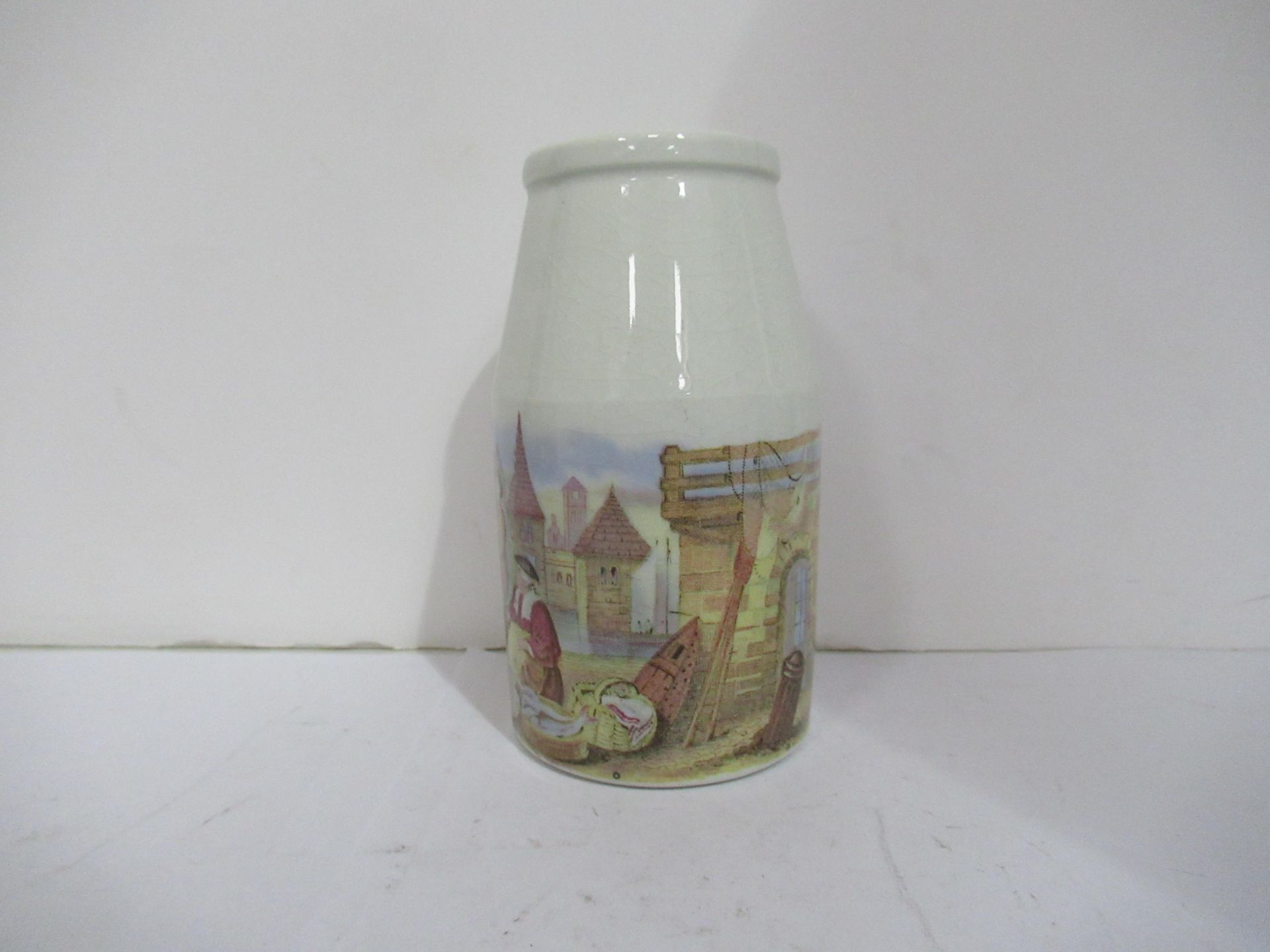 6x Prattware painted jars including one depicting Venice - Image 23 of 42