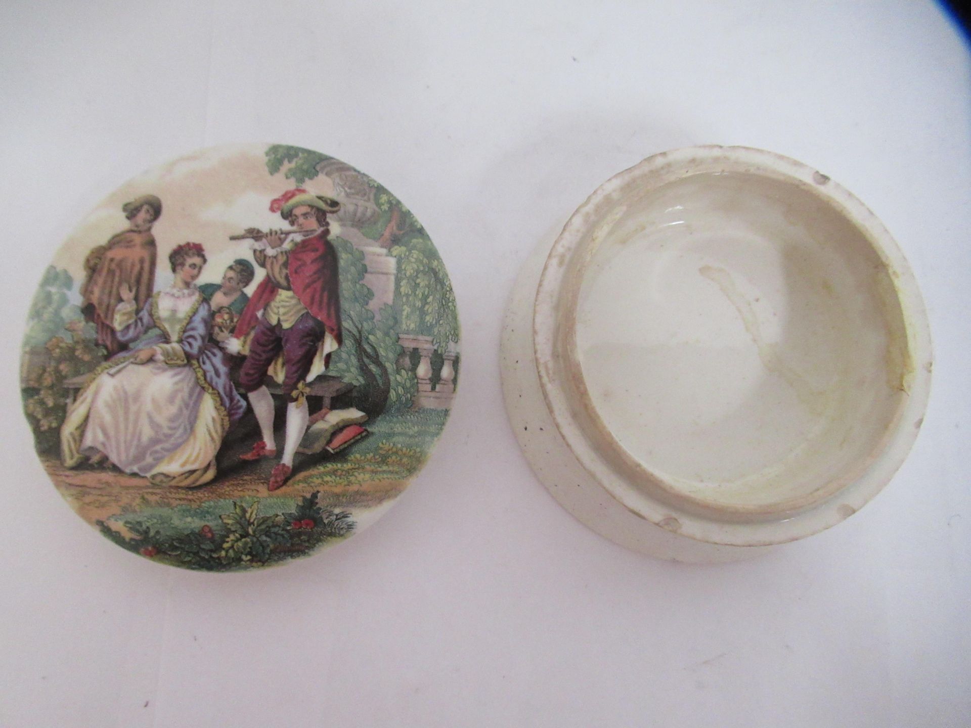 4x Prattware ceramic lids including 'Cries of London- "Sweet Oranges" ' - Image 18 of 24