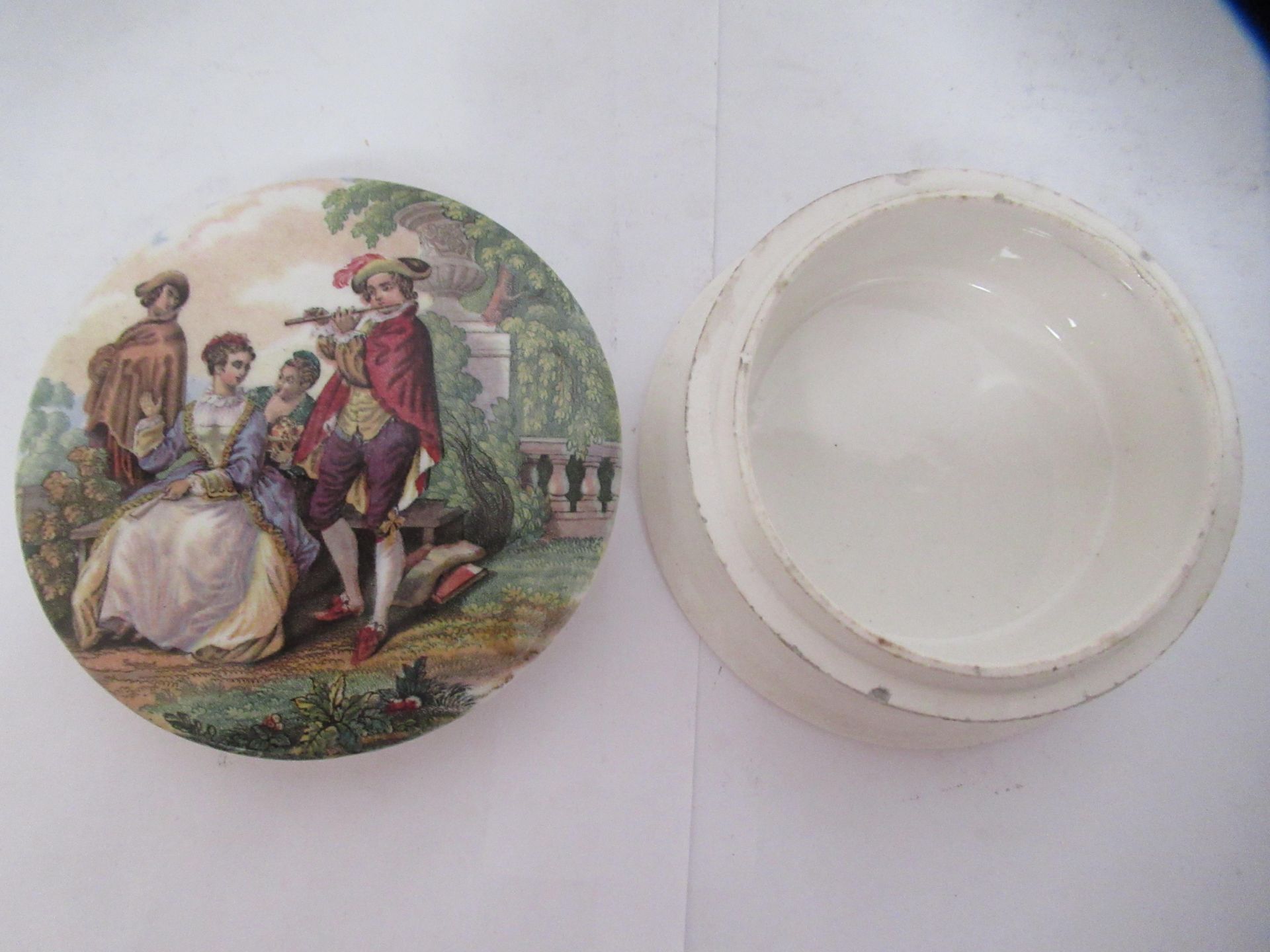 4x Prattware ceramic lids including 'Cries of London- "Sweet Oranges" ' - Image 8 of 24