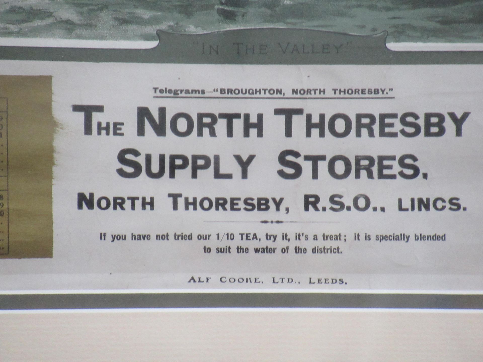 The North Thorsby Supply Stores, RSO, Lincs 'In The Valley' 1914 calendar in frame (40cm x 53cm) - Image 3 of 5