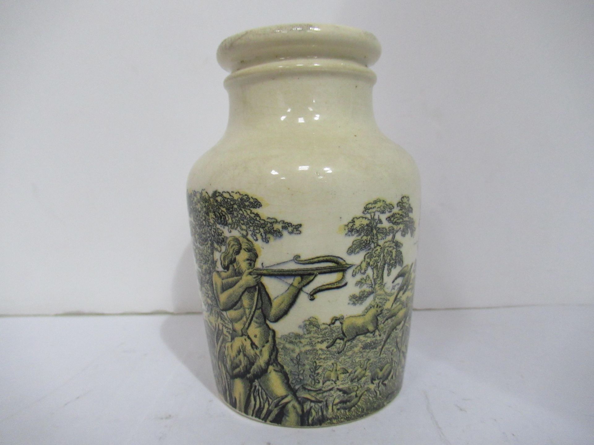 6x Prattware painted jars including one depicting Venice - Image 17 of 42