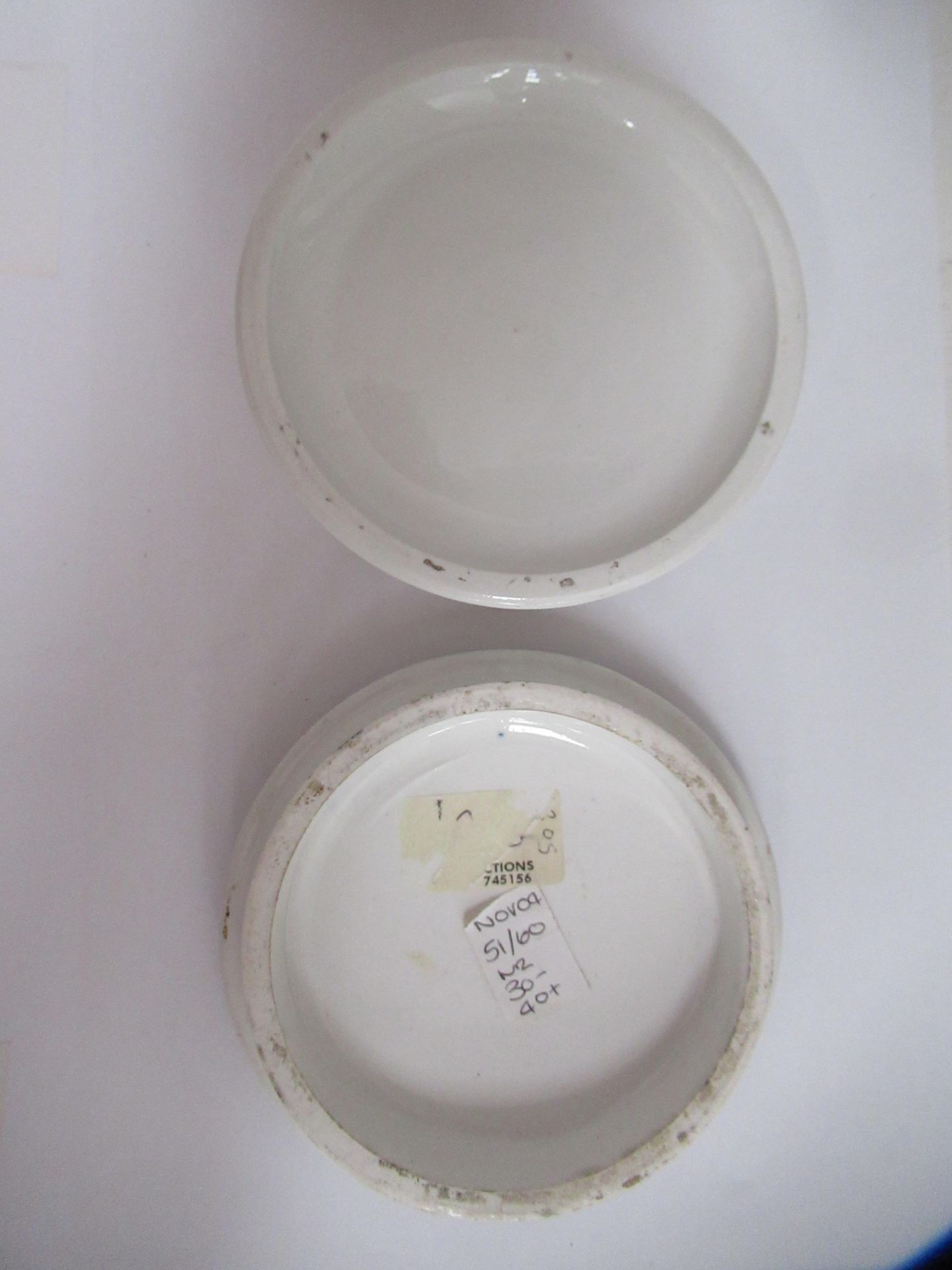 6x Prattware ceramic lids including 'Persuasion', 'The Chin-Chew River', 'Wouvermann Pinx', 'P. Wouv - Bild 23 aus 28