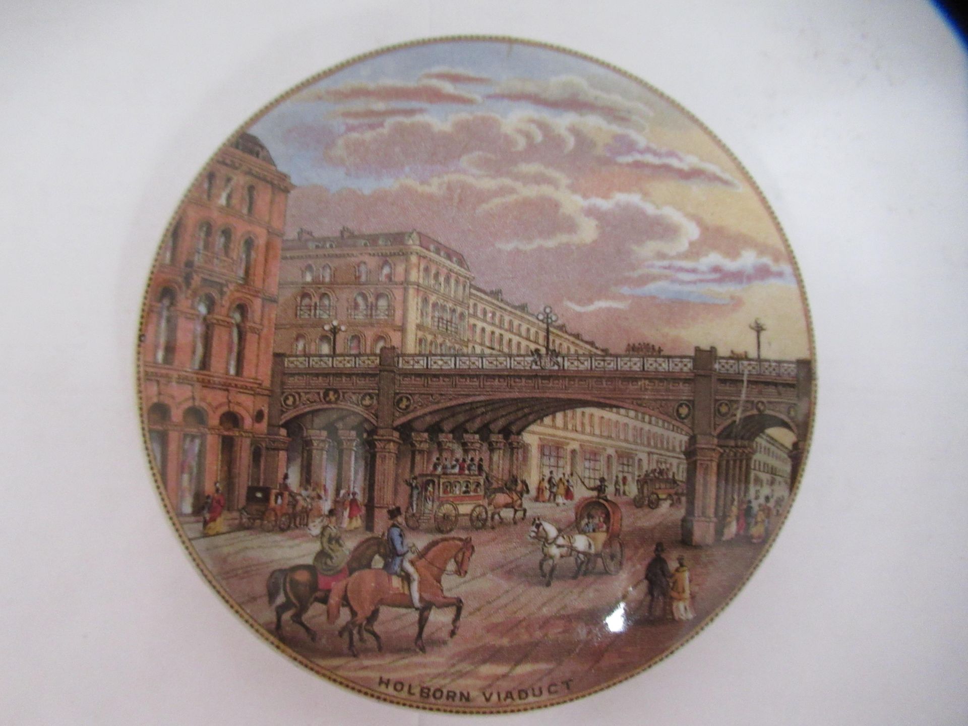 6x Prattware ceramic lids including 'Pegwell Bay', 'Low Life', 'Paris Exhibition 1878', 'Holborn Via - Image 17 of 23