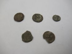 5x various Valentinian coins