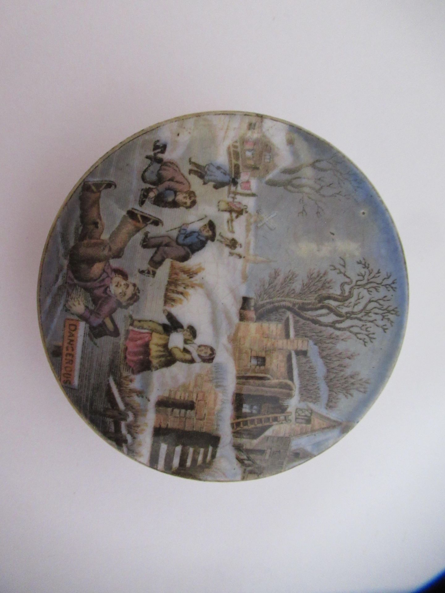 6x Prattware ceramic lids including 'Wouvermann Pinx' - Image 2 of 23