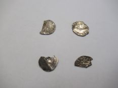 4x "silver" coin fragments