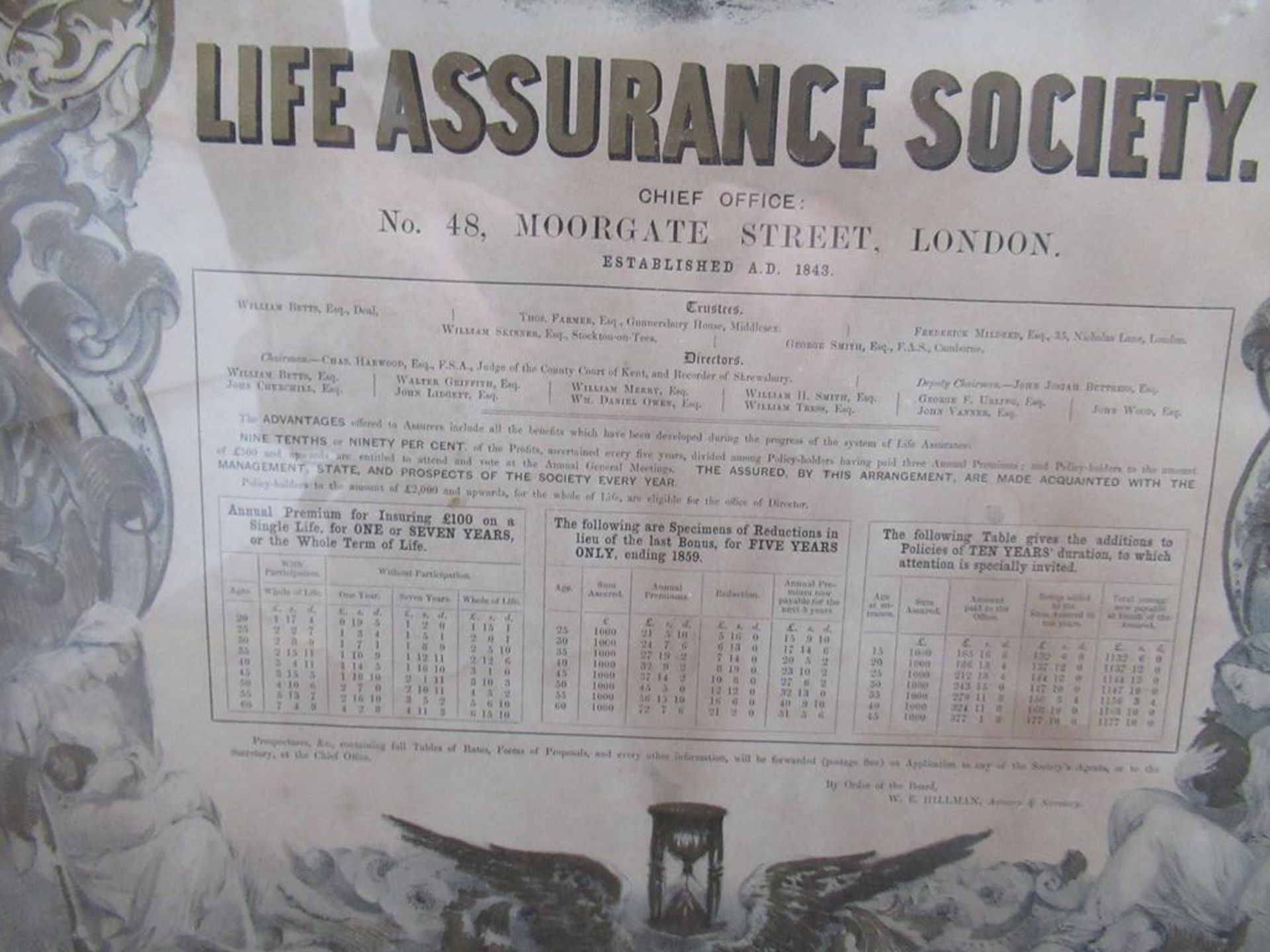 Star Lift Insurance society poster in frame (39cm x 50cm) - Image 3 of 3