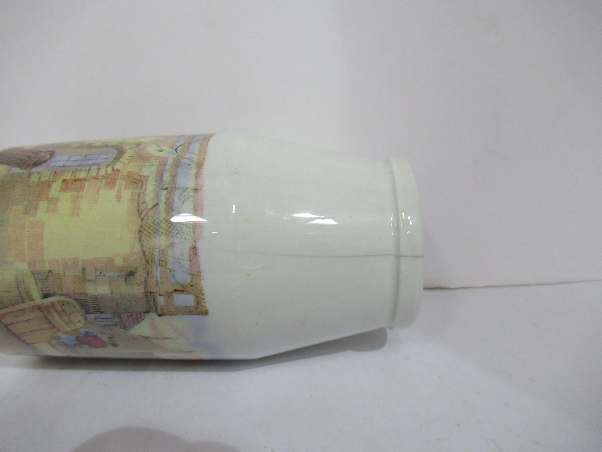 6x Prattware painted jars including one depicting Venice - Image 26 of 42