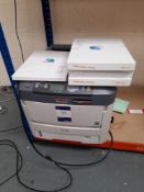 OKI C711WT printer, with various boxes of Magic Touch/other Transfer paper, as photographed