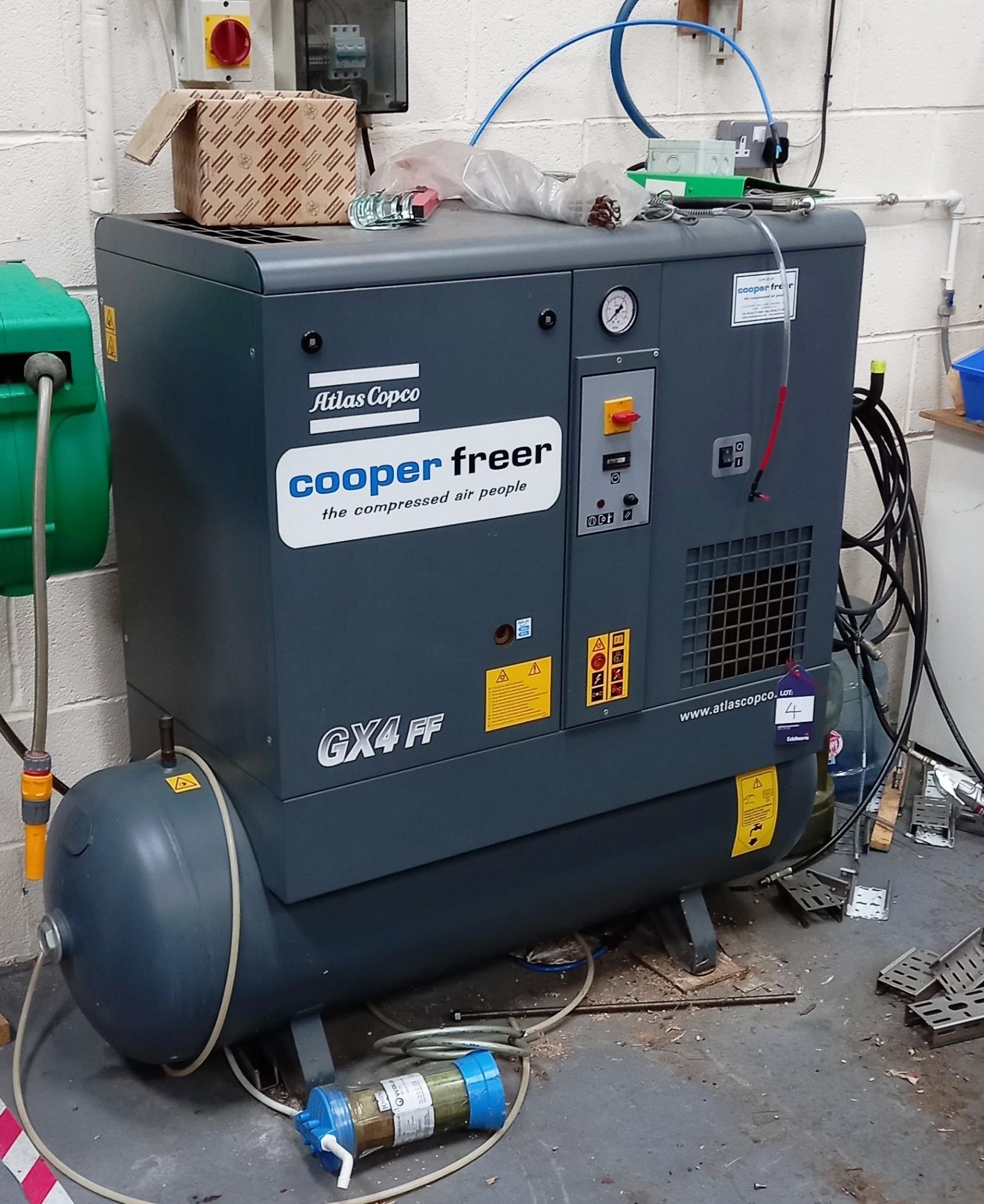 Atlas Cooper GX4FF Compressor 2006 Serial Number A11648332 – Requires Disconnecting