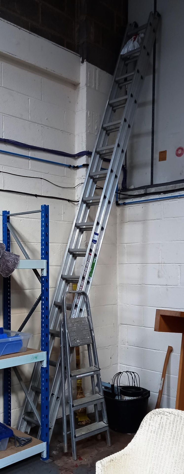 Abru Starmaster Ladder 4.5m (approx. extended height of 8.26m) & Step Ladder