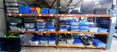 Contents to Rack to include Various Analyser & Pump Stock, Vipa Cleaning Sticks, Cat 6 Cable,