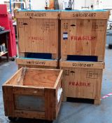 6 x Various Sized Wooden Crates