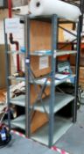 2 x Metal Shelving Units