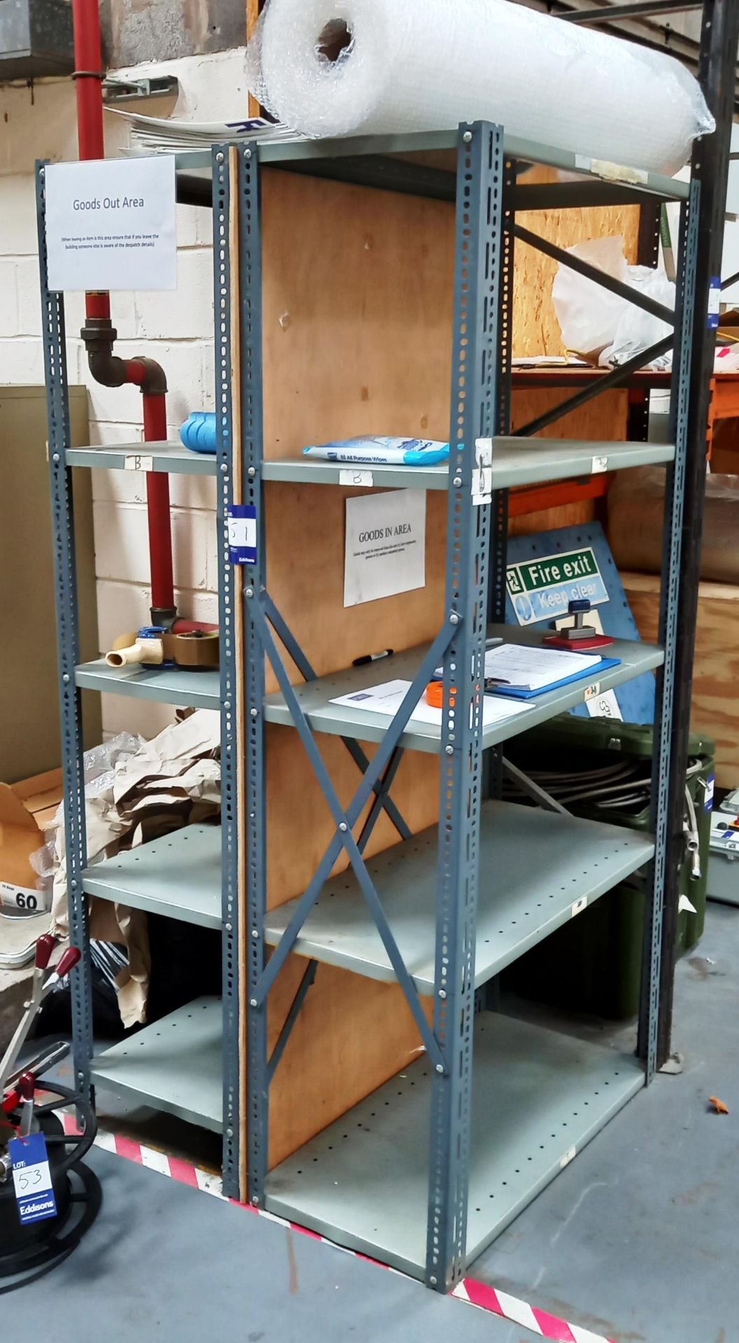 2 x Metal Shelving Units