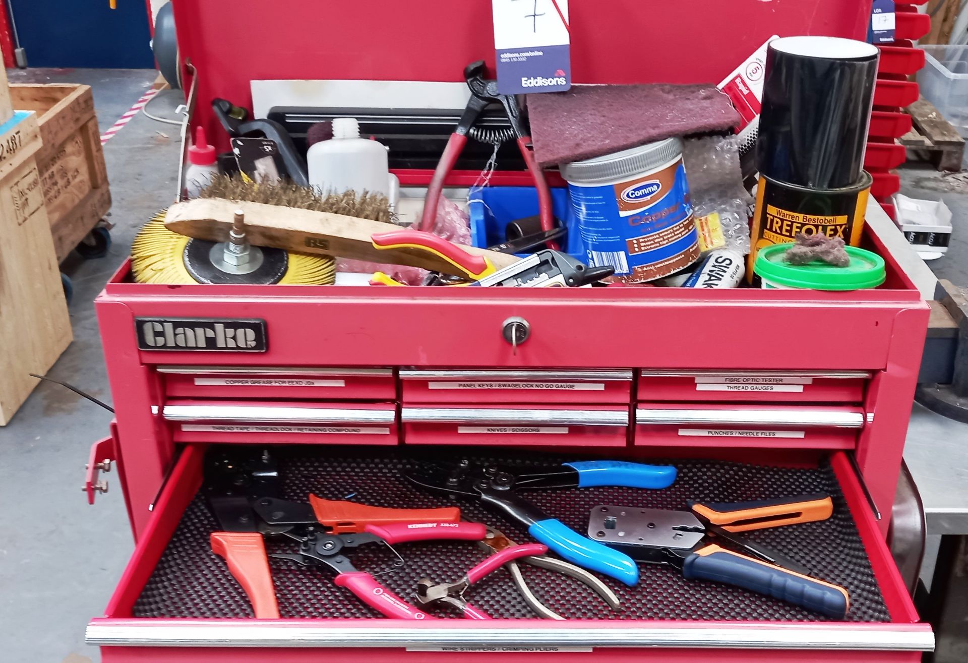 Clarke Mobile Tool Box & Contents to Include Various Tools - Image 2 of 4