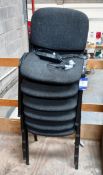 12 x Cushioned Chairs – (Lot requires removal down mezzanine stairs, suitable manpower will be