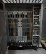 IBM 2109-M48 SAN256 director cabinet with 6x FC4/32 cards and 2x CP4 cards and 2x FC4/48 cards