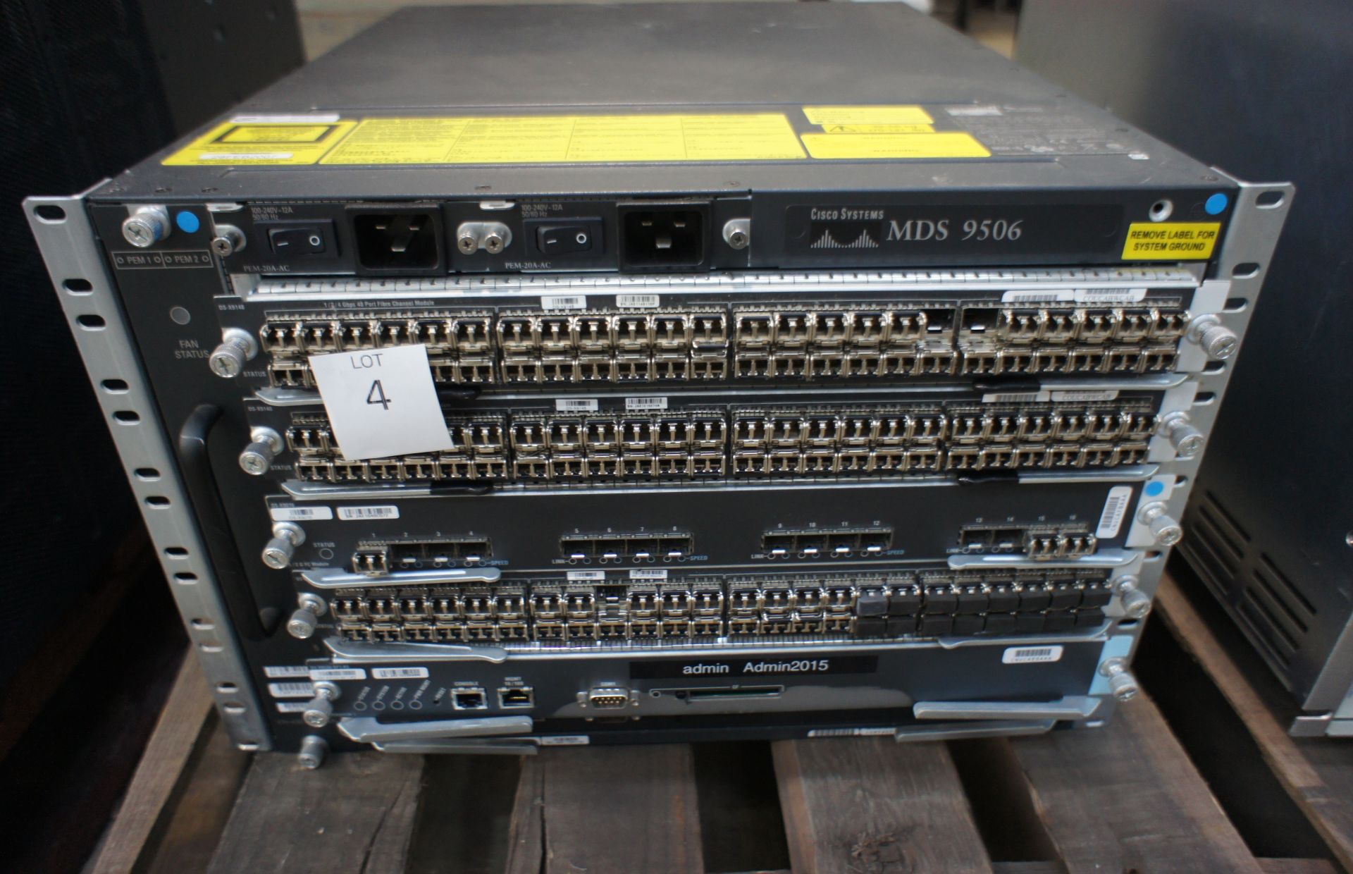 Cisco MDS 9506 Chassis Bundle, 3x DS-K9148 cards and 1x DS X9016 card and 2x DS X9530 SF1-K9 cards - Image 3 of 3