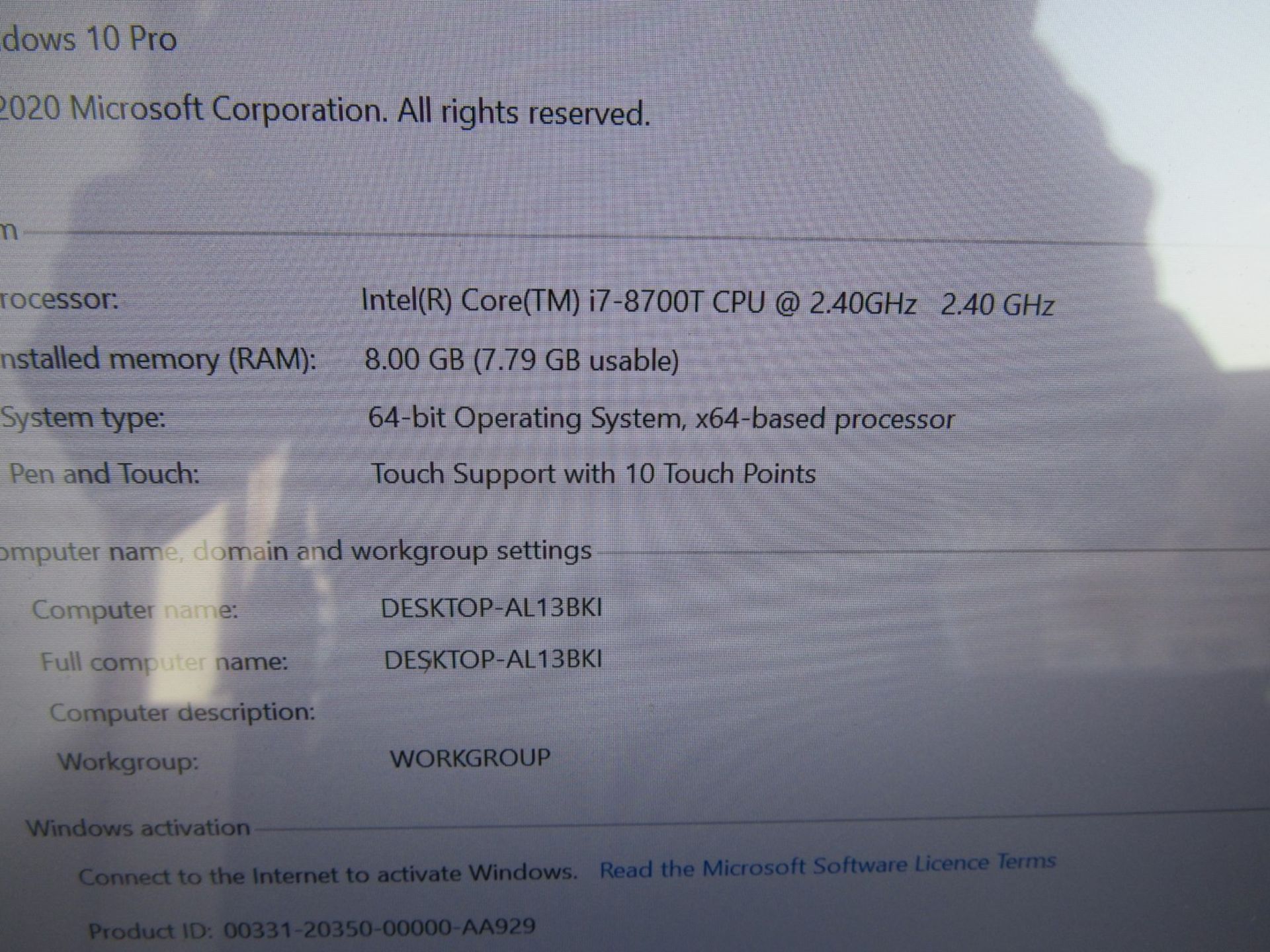 HP Envy 27-B205NA, all-in-one desktop computer, i7 - Image 10 of 11