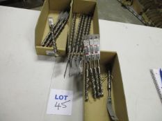 (15) Assorted Bosch Unused SDS Drills; S4L Drilling Length