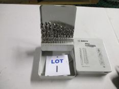 (2 Sets) Bosch Unused HSS-G Jobber Drills