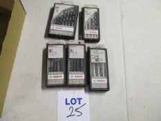 (5 Sets) Bosch Unused Cutter Sets
