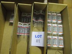 (110) Assorted Bosch Cobalt & HSS-G, D338 Jobber Drills; Retail packed (Unused)