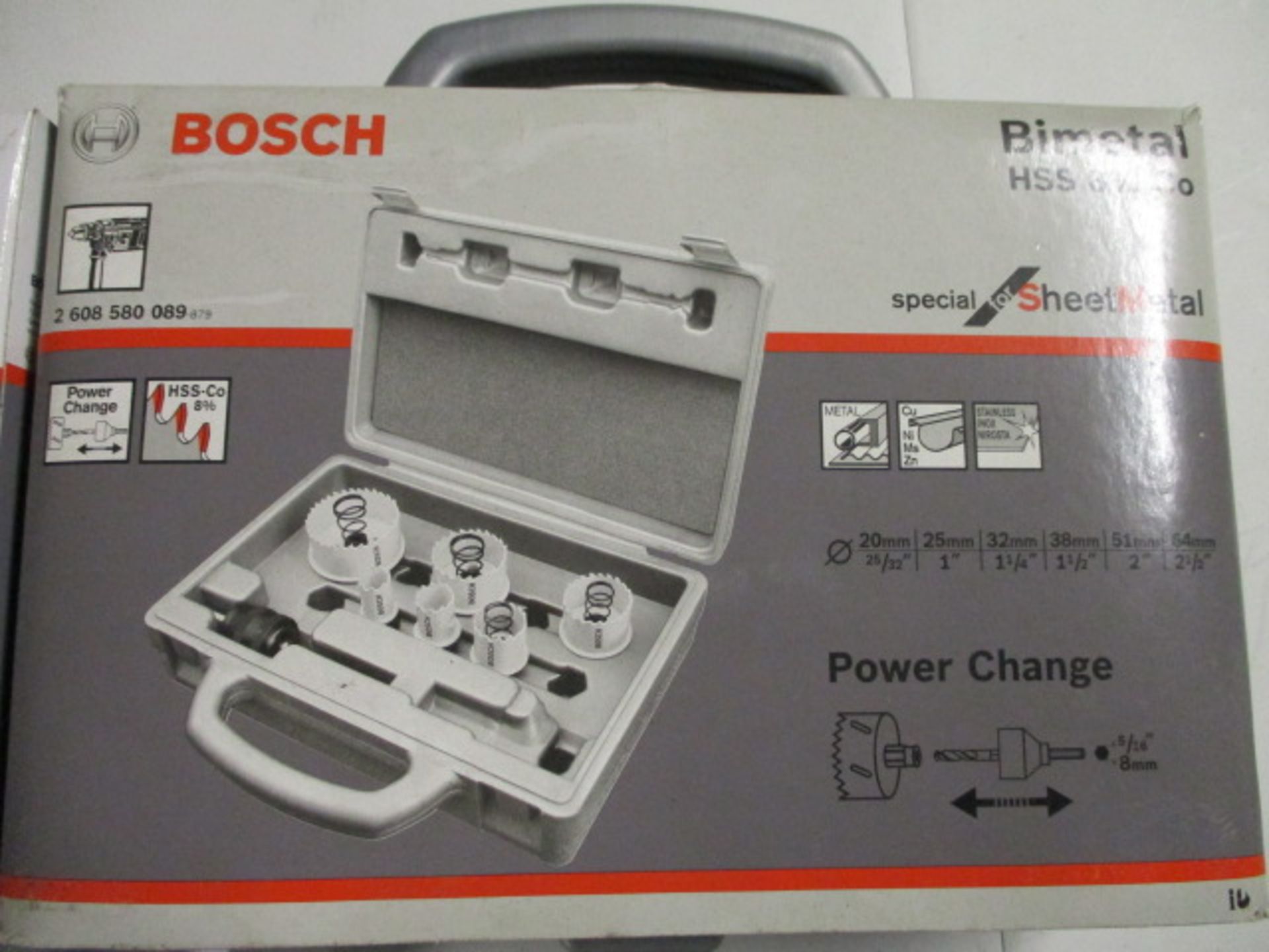 (2 Sets) Bosch Unused Power Charge HSS Bimetal Holesaws in Cases - Image 3 of 4