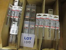 (56) Assorted Bosch HSS-G, D338 Jobber Drills; Retail packed (Unused)