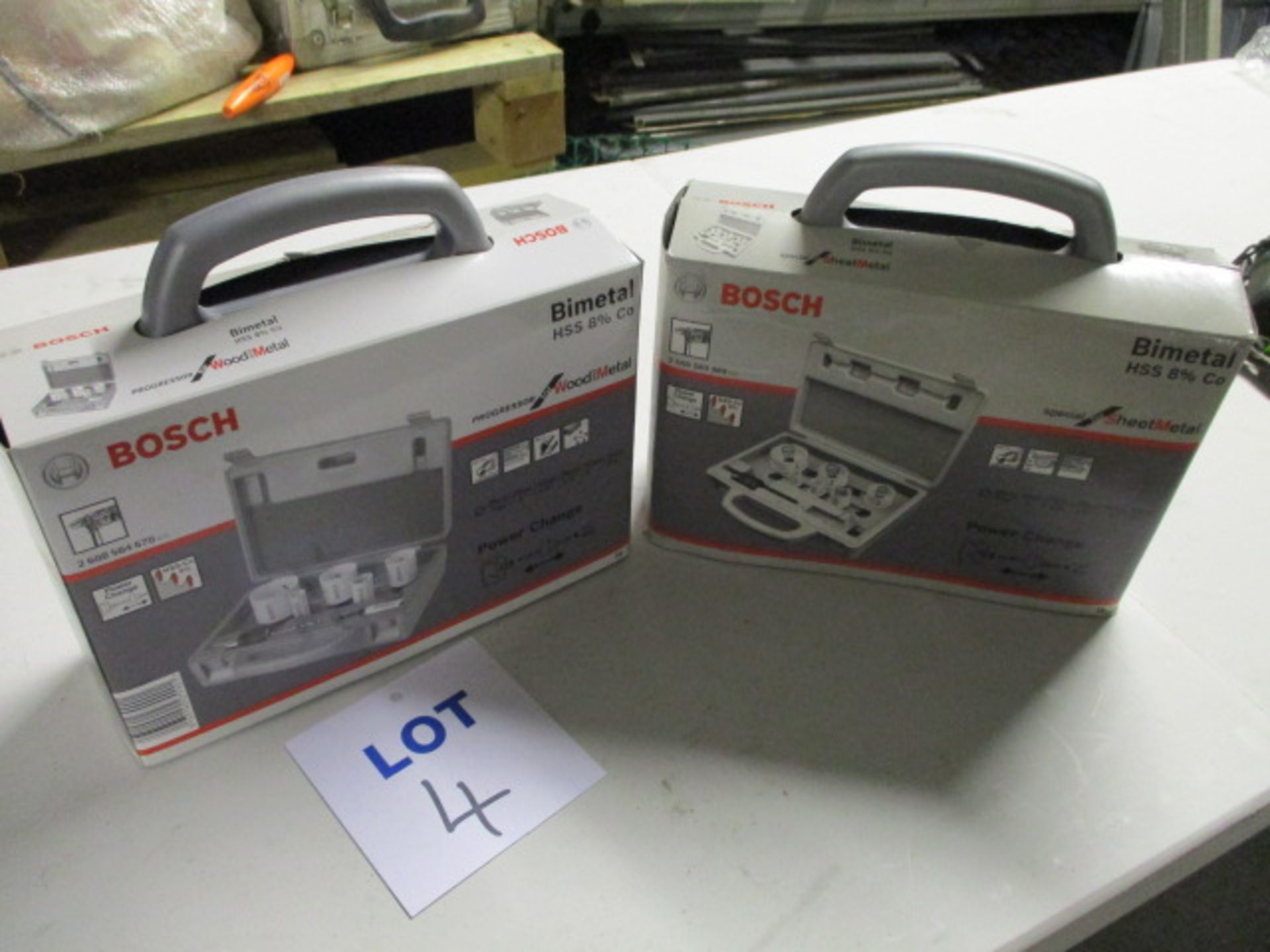 (2 Sets) Bosch Unused Power Charge HSS Bimetal Holesaws in Cases - Image 4 of 4