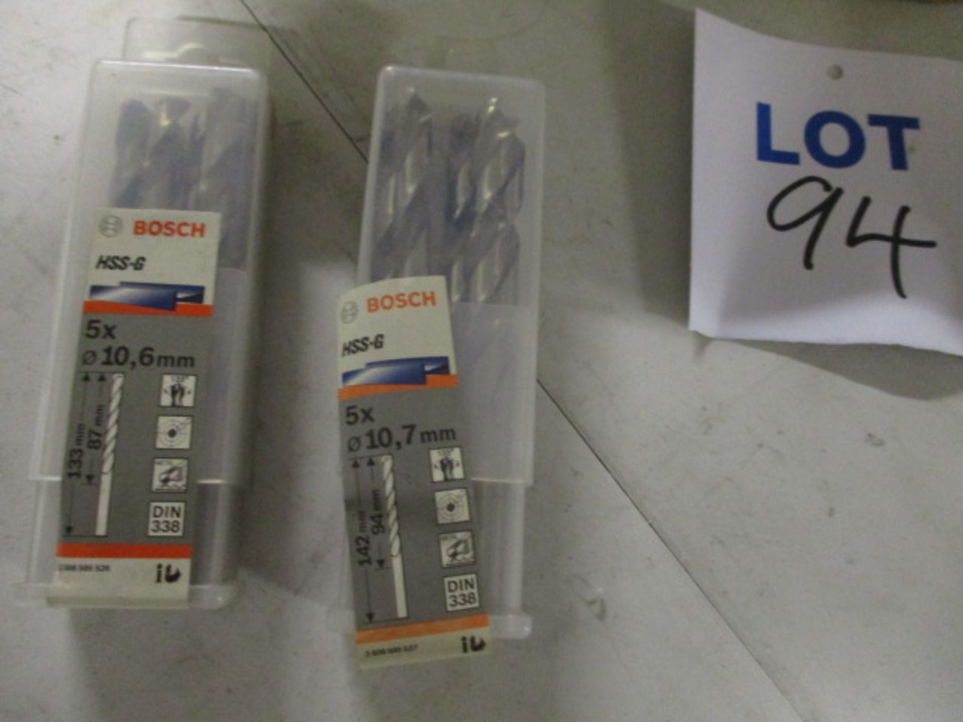 (40) Assorted Bosch HSS-G, D338 Jobber Drills; Retail packed (Unused) - Image 3 of 3