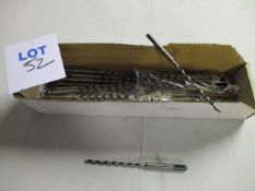 (50) 6mm dia., x 205mm long Unused, SDS Wood Auger Bits