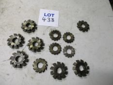 (12) Assorted HSS Various Gear Cutters (Unused)