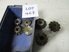 (8) Assorted HSS Convex Cutters (Unused)
