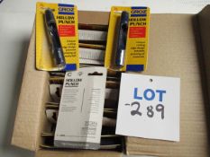 (25) GROZ 12mm (1/2") Hollow Leather Punches - Retail Packed (Unused)