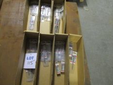 (112) Assorted Bosch HSS-G, D338 Jobber Drills; Retail packed (Unused)