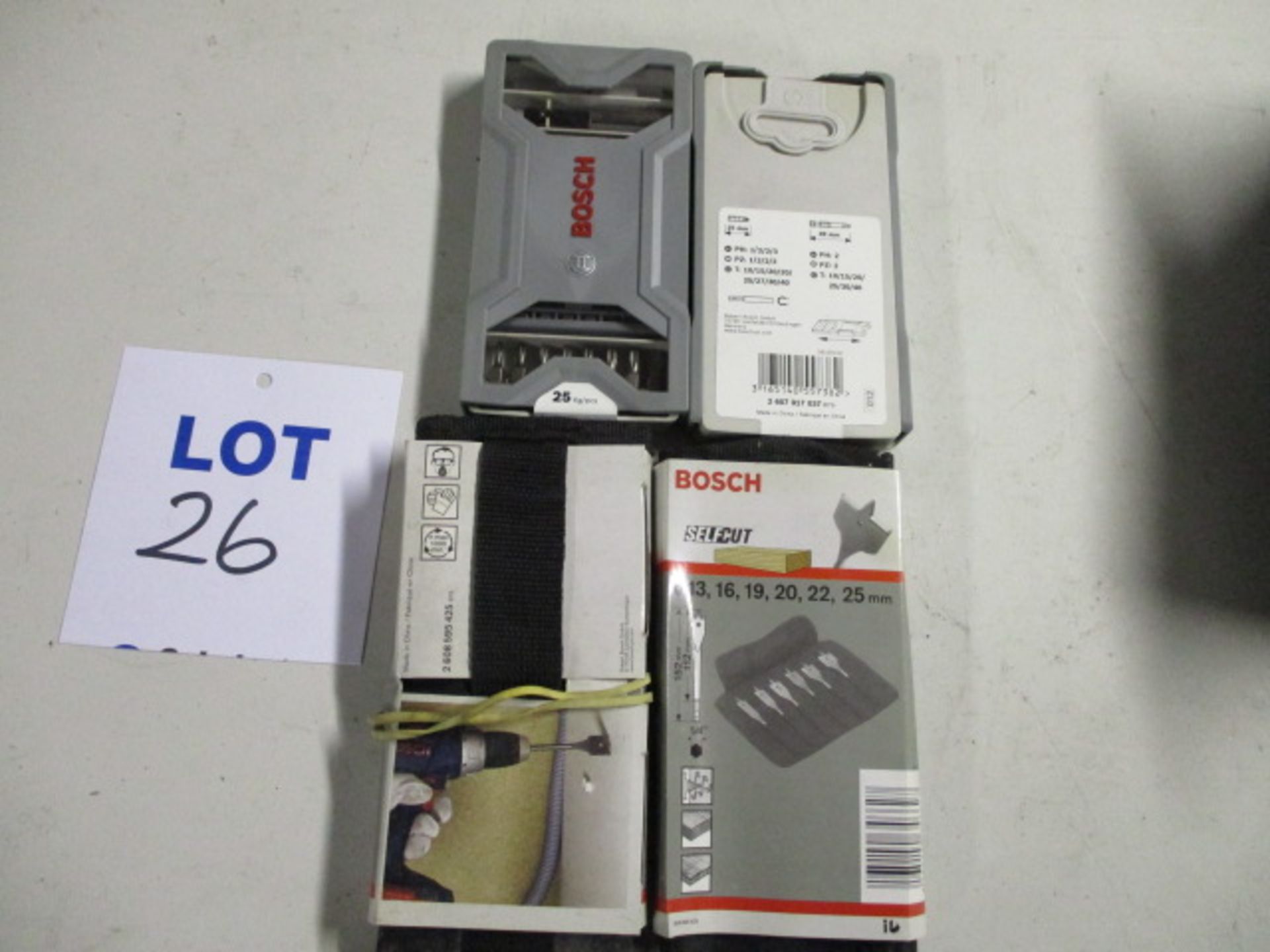 (4 Sets) Bosch Unused Tools